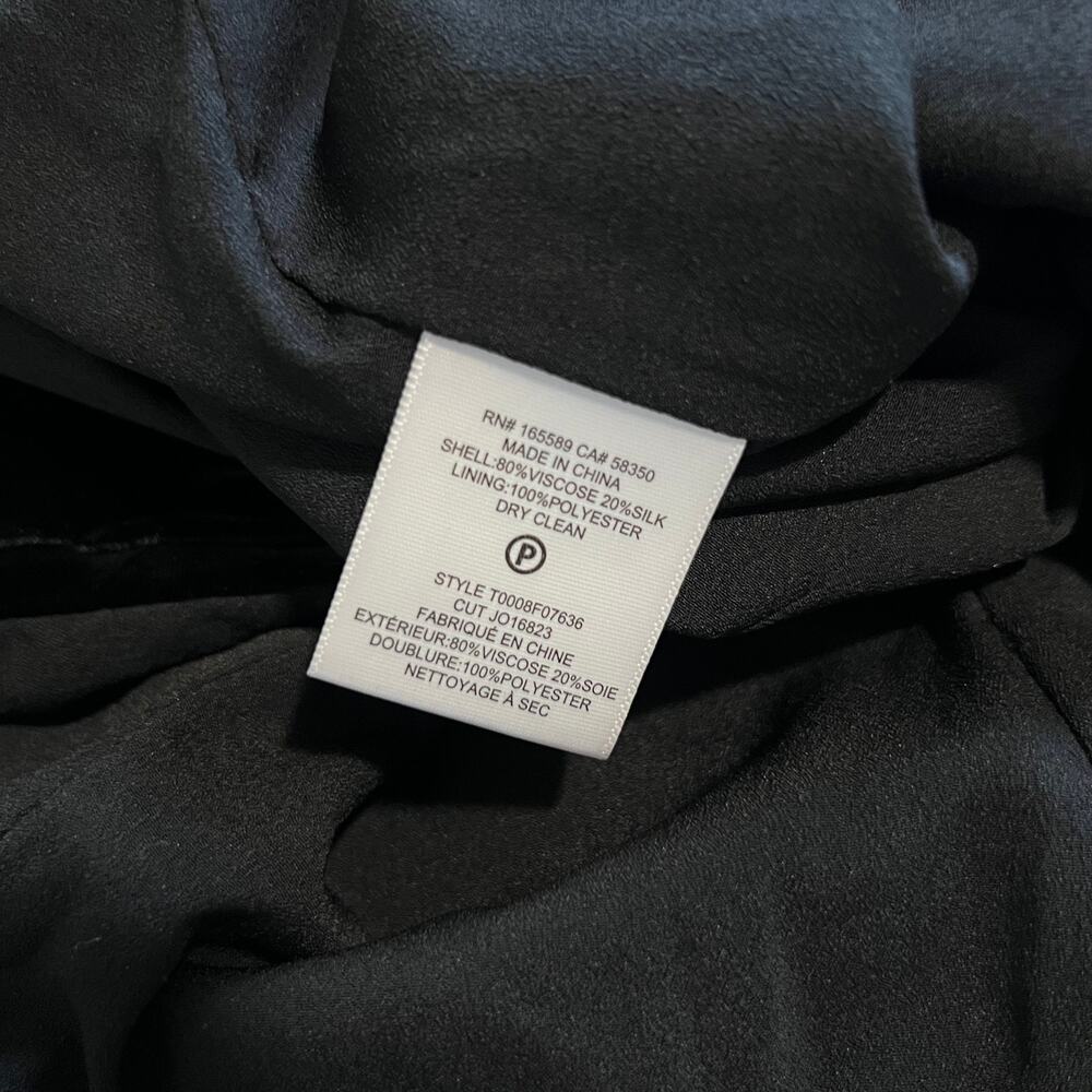 Joie Black Flutter Sleeve Button Up Top Size 6 NWT - image 7